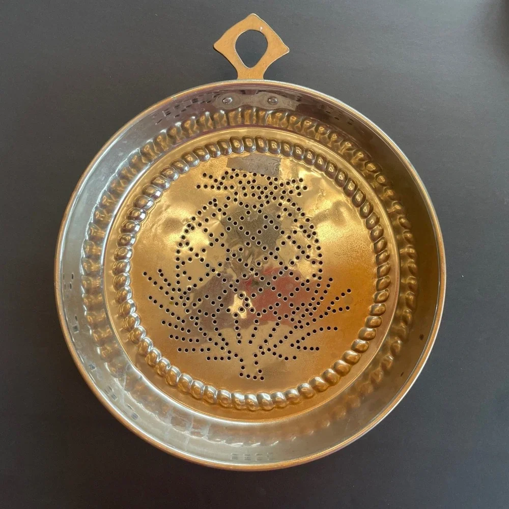 The Cook's Bazaar Vintage Copper Wall Decor Molds Set Fruit Heart Pineapple